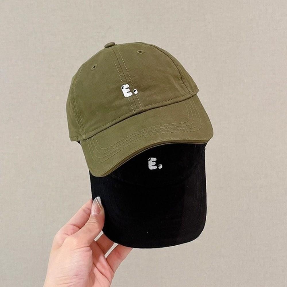 Letter Embroidered Toddler Peaked Cap Solid Color Kids Sun Hats Children Visor Cap Outdoor Travel