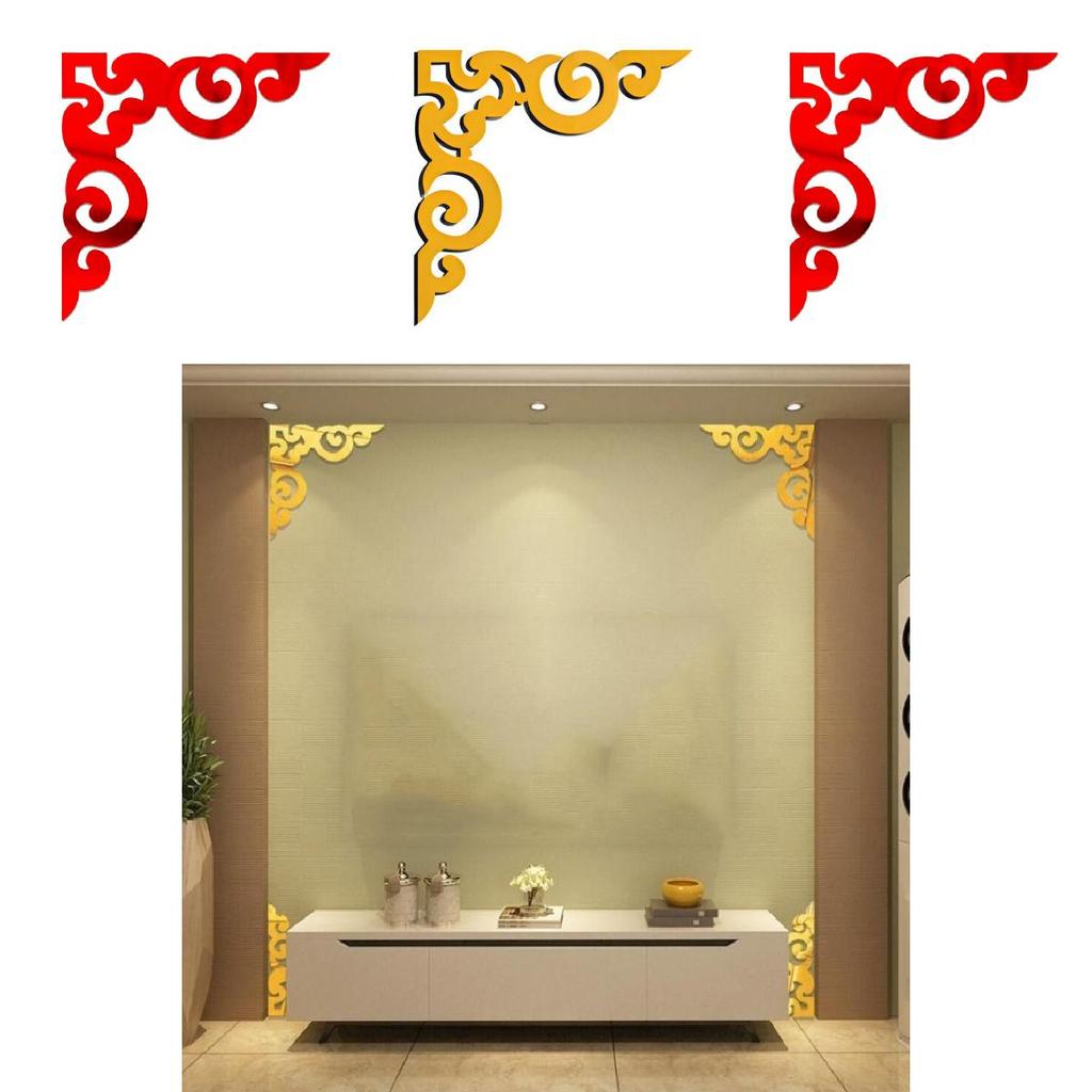 Decoração de Parede Espelho Acrílico Moderno Para Sala de Estar ou Quarto Com Funcionalidade À Prova d'Água