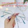 Metal Polygon Finished Myopia Glasses Women Men Diopter -0.5 -1.0 -1.5 -2.0 -2.5 -3.0 -3.5 Ultralight Nearsighted Eyewear