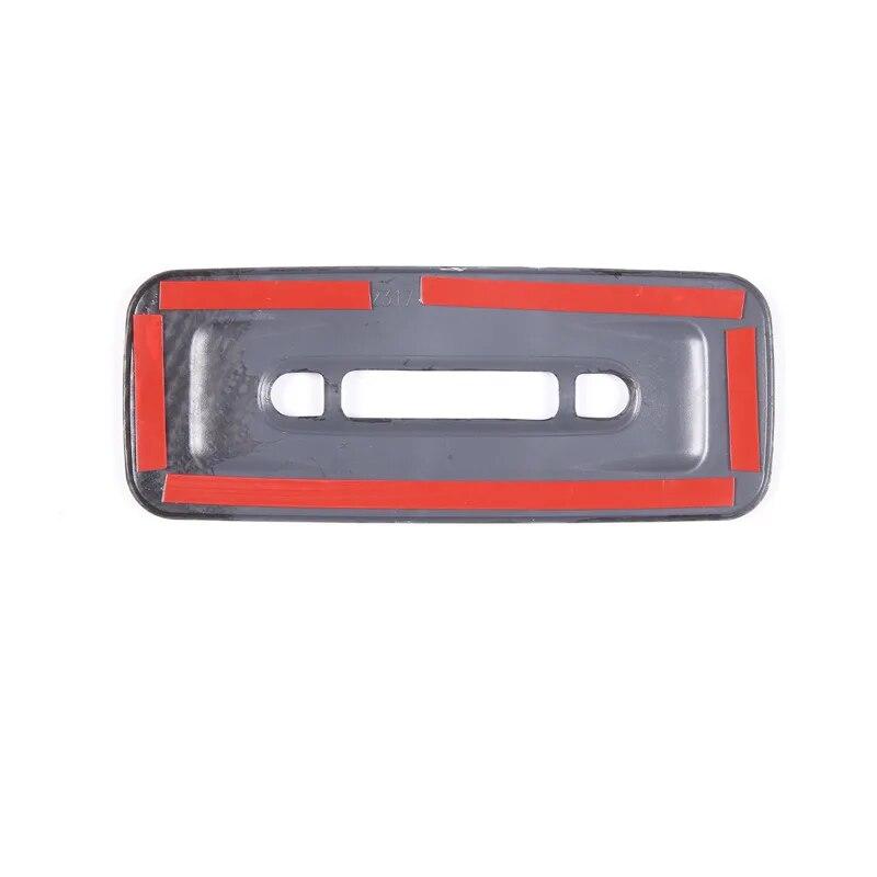 Carbon Fiber Style Car Rear Reading Light Frame Decorative Sticker Fit For Toyota Tundra 2022-23 Auto Interior Accessories