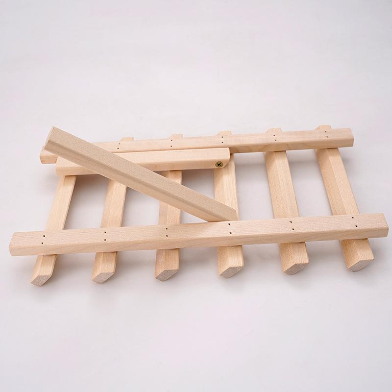 Creative Wooden Folding Thread Spool Rack - Holds 46 Spools/Bobbins for Sewing and Storage