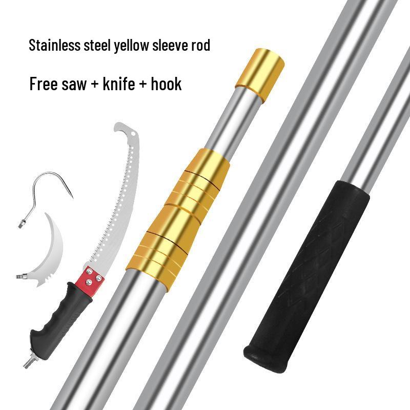 Telescopic Tree Pruner: Extendable Pole Saw for High Branch Cutting and Pruning