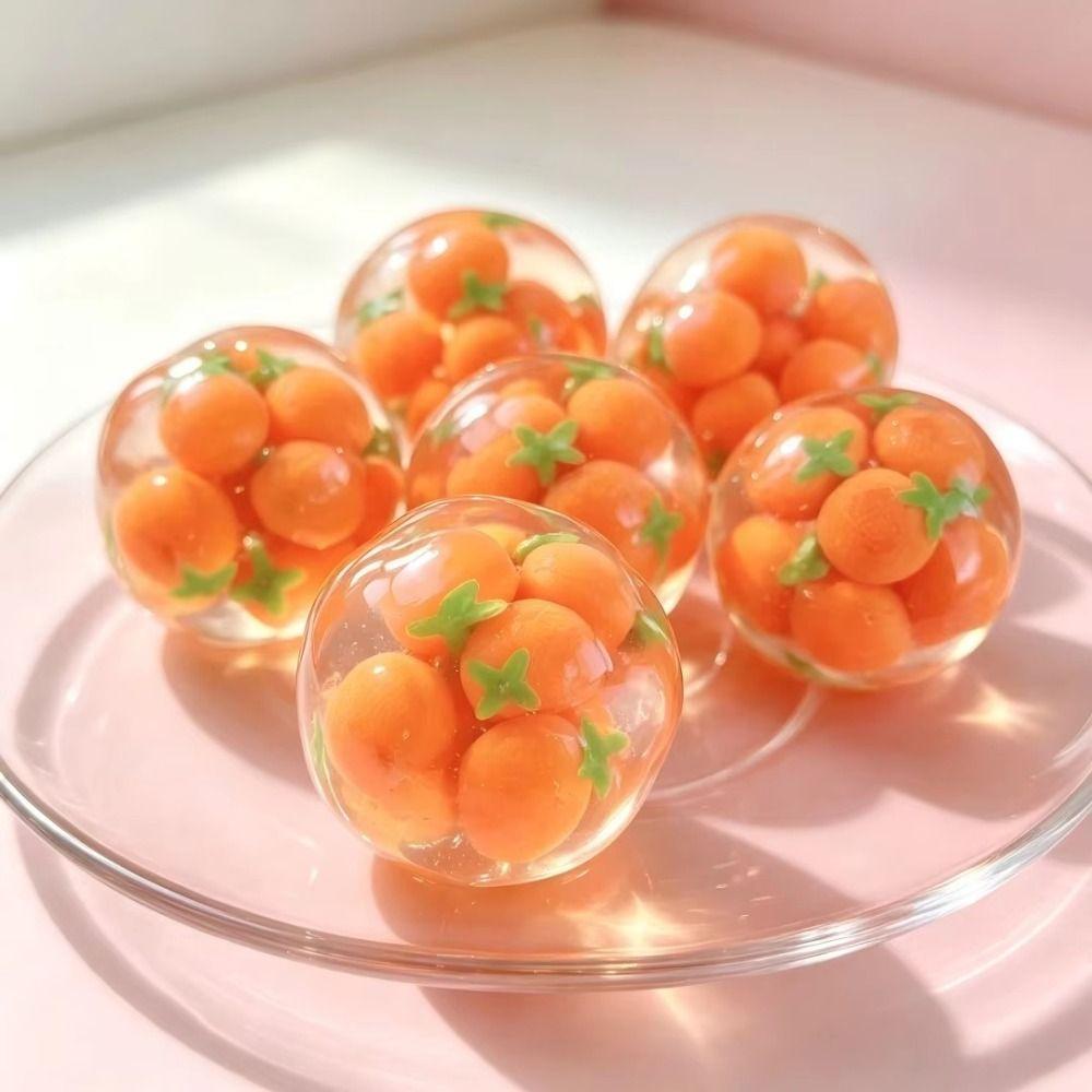 Sensory Fidget Fidget Squishy Toy Orange Fruit Series TPR Fidget Toy Kids Adults
