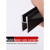 XUTE 8mm Black Frameless Glass Sliding Door Track Kit