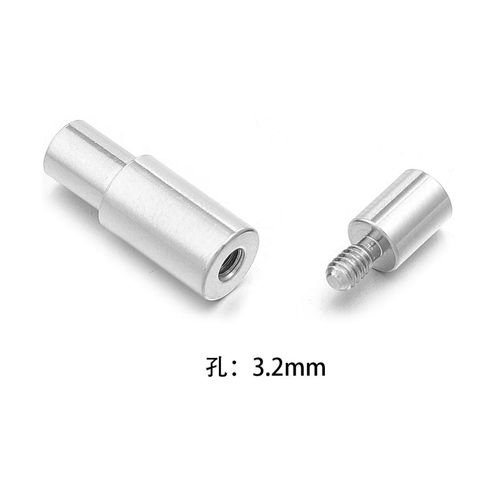 1Pc Stainless Steel Screw Clasps Leather Cord End Connector End Caps For Jewelry Making DIY Necklace Bracelet Accessories