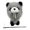 Parent-child autumn and winter cute plush panda hat, thickened warm big head circumference imitation fox hair cover ear hat