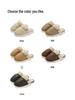 Women's & Men's PU Waterproof Cotton Slippers - Non-Slip, Silent Indoor Shoes for Autumn/Winter 2025