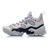 Li Ning CF Countflow Monster Eye Mid Abrasion Resistant Breathable Mid top Vintage Basketball Shoes Men's White Red AGLP135-3