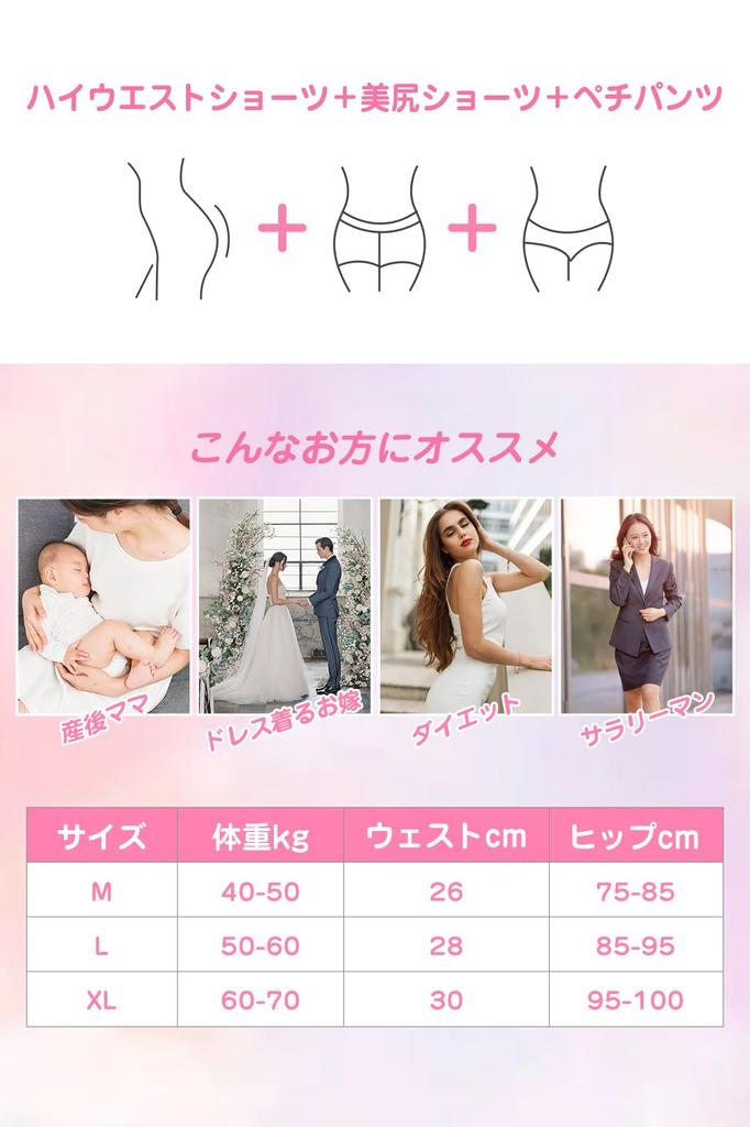 Girdle Postpartum Pelvic High Compression Seamless Pelvic Pelvic Compression Shapewear Shorts of Black 1 [OMKUY] Shorts, Girdle, Girdle, Girdle,