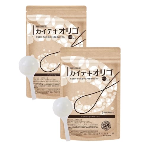 Set of 2 Bags of "Kaiteki Oligo" Oligosaccharide Powdered Sugar Supplement for Those Prone To Constipation, 150g (60-day Supply) by Kita No Kaiteki Ko