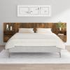 VidaXL Headboard with Cabinets Smoked Oak Engineered Wood 3115721
