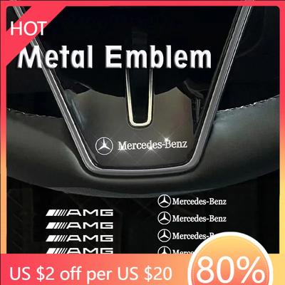 Nálepka na auto Nálepky s logom auta Kovový emblém Príslušenstvo Pre Mercedes Benz AMG W206 W204 W205 W212 W213 W221 W222 W223 W251 W464 W