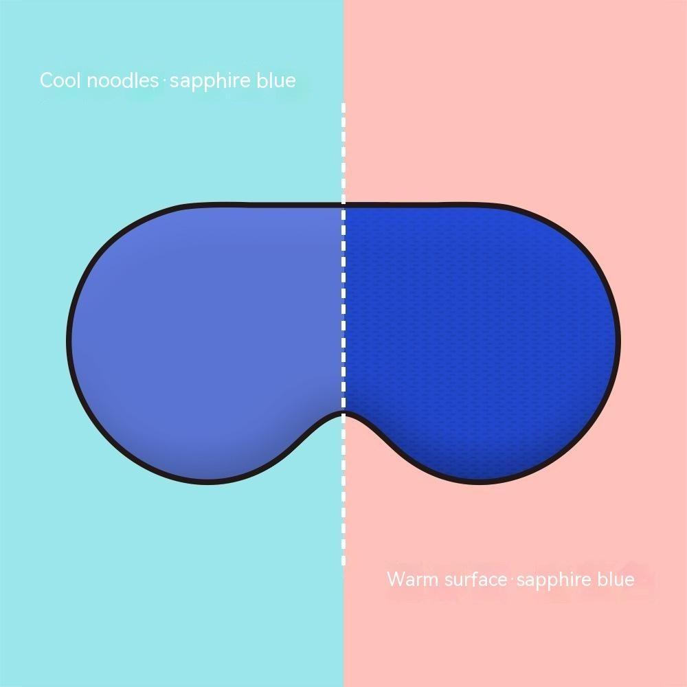 Máscara para os olhos de dupla finalidade quente e fresca, sombreamento e ventilação de seda gelada Máscara para os olhos para dormir