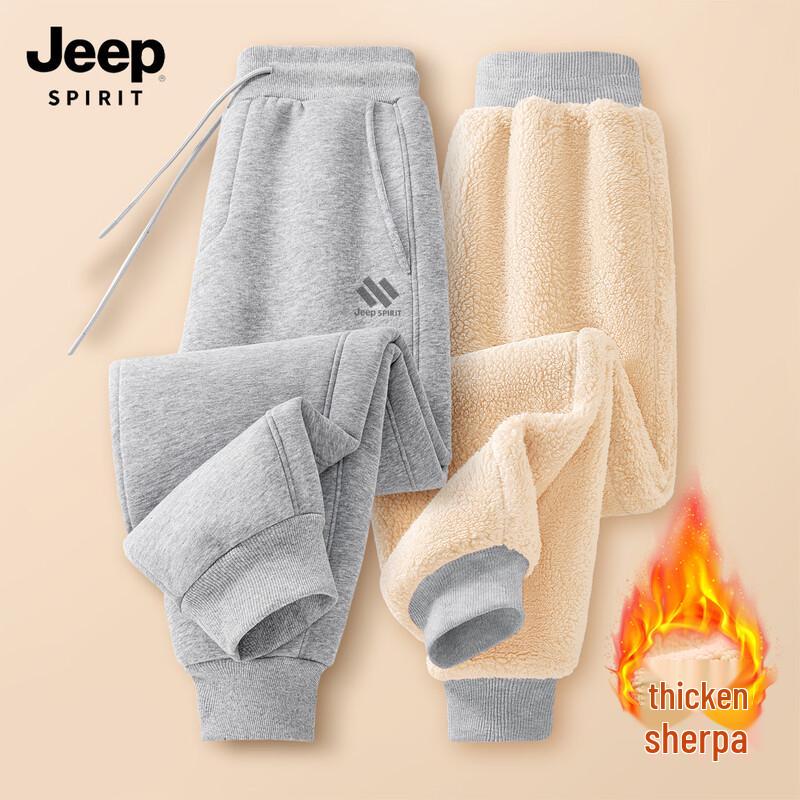JEEP SPIRIT Men s Fleece-Lined Winter Sweatpants XL