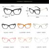Montatura per occhiali vintage cat-eye da donna Montatura per occhiali ottici retrò Montatura per occhiali scolpita Occhiali finti trasparenti Oculos