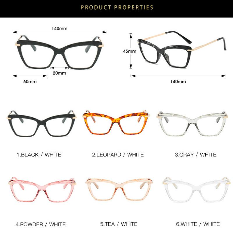 Montatura per occhiali vintage cat-eye da donna Montatura per occhiali ottici retrò Montatura per occhiali scolpita Occhiali finti trasparenti Oculos