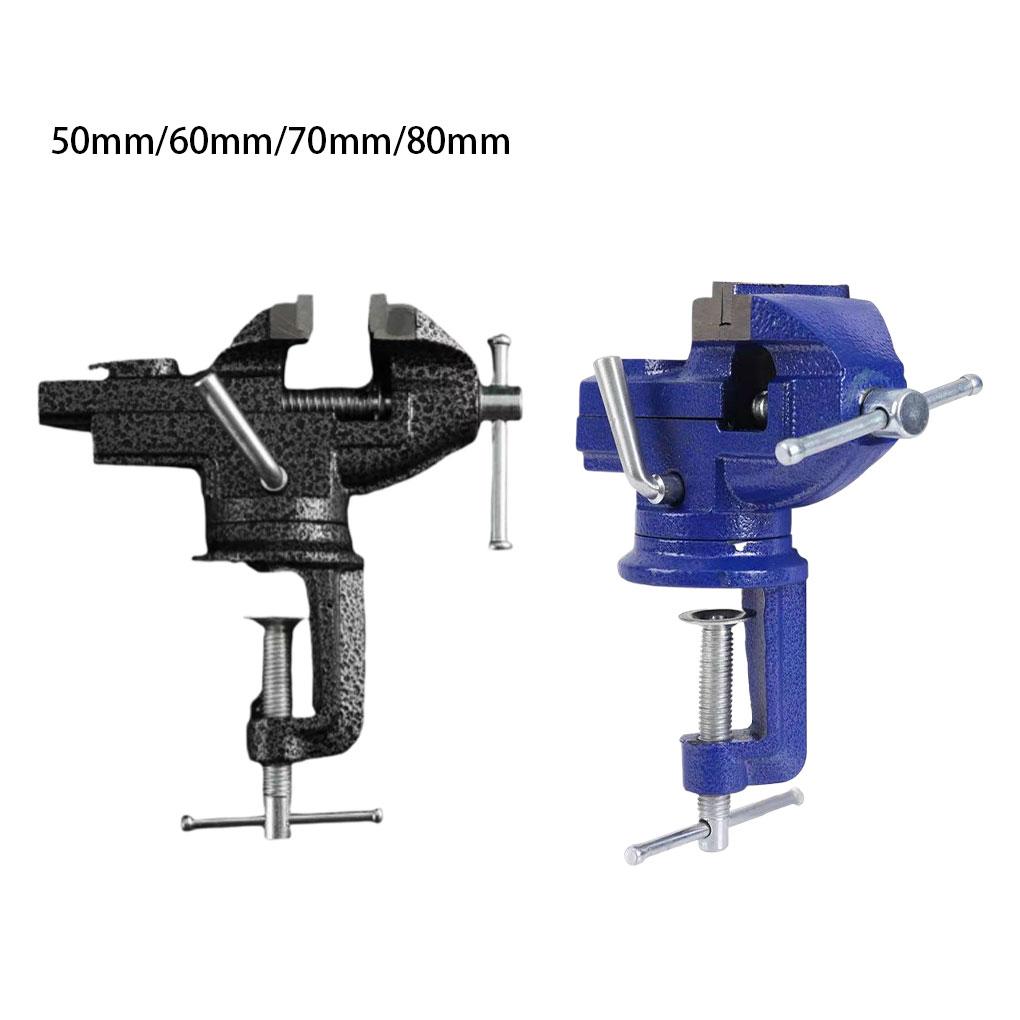 Stolní svěrák Mini Duty Mechanic Upínací stolní svěrák Otočná základna otočná o 360 stupňů Litinové stolní tygří kleště s kovadlinou