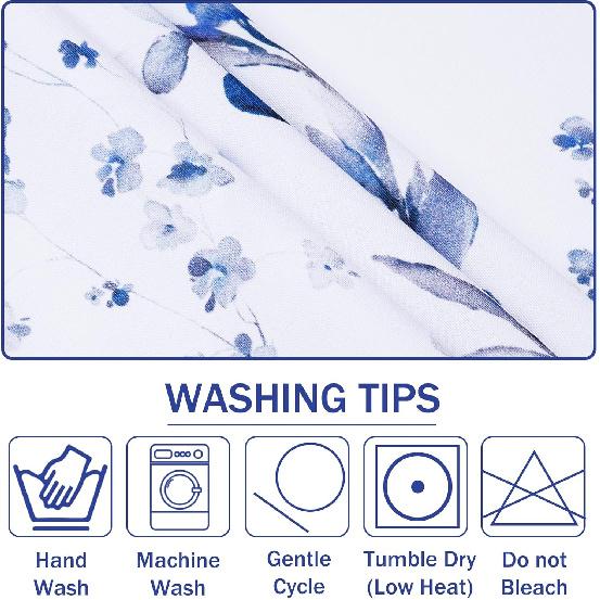 Floral Tablecloth Oval, Watercolor Wildflower Table Cloth, Spring Summer Waterproof Polyester Fabric Wrinkle Free Tablecloths for Outdoor, Picnic,