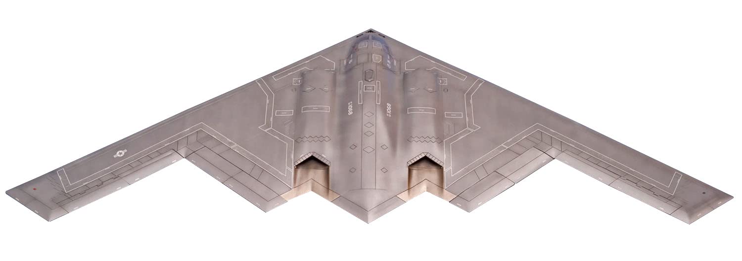 

Model Collect scale Air Force Spirit Strategic Bomber Missile Plastic Model UA72214 1/72 U.S. B-2A & AGM-158