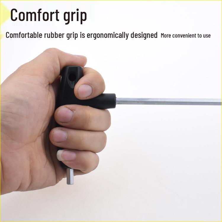 Nigao T-Handle Hex Wrench Flat Head Extended Screwdriver Key