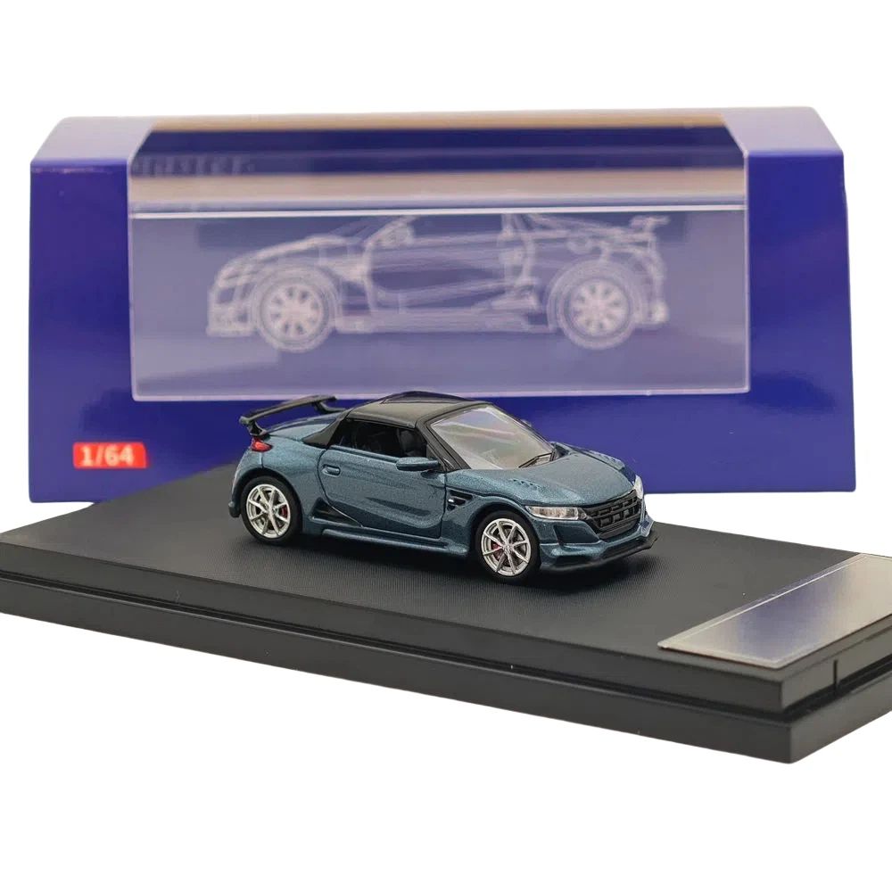 Meister 1:64 Jdm S660 Kompakt Mugen Cabrio Roadster Diecast Limitierte Edition Sammlermodell Geschenke blue