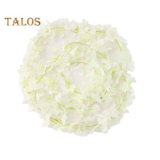 

Искусственный цветок, не выцветающий свадебный декор, тонкая работа, красивая имитация лозы, искусственная гортензия, праздничные аксессуары белый