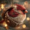 Forest Animal Acorn Flat Ornaments 1/5/6Pcs Lovely Christmas Decor for Kids Room Xmas Tree Holiday Party Indoor Decoration