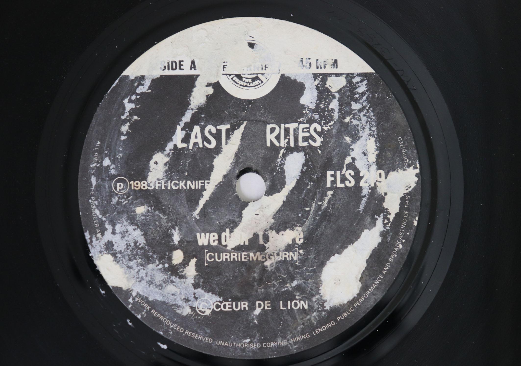 

7inch Record LAST RITES We Dont Care Stepdown FLS219 FLICKNIFE 1983 UK Rock Used