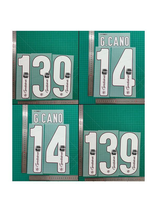 Fluminense Home Match Collection Adult Jersey Heat Transfer Number/Letter Sticker Set