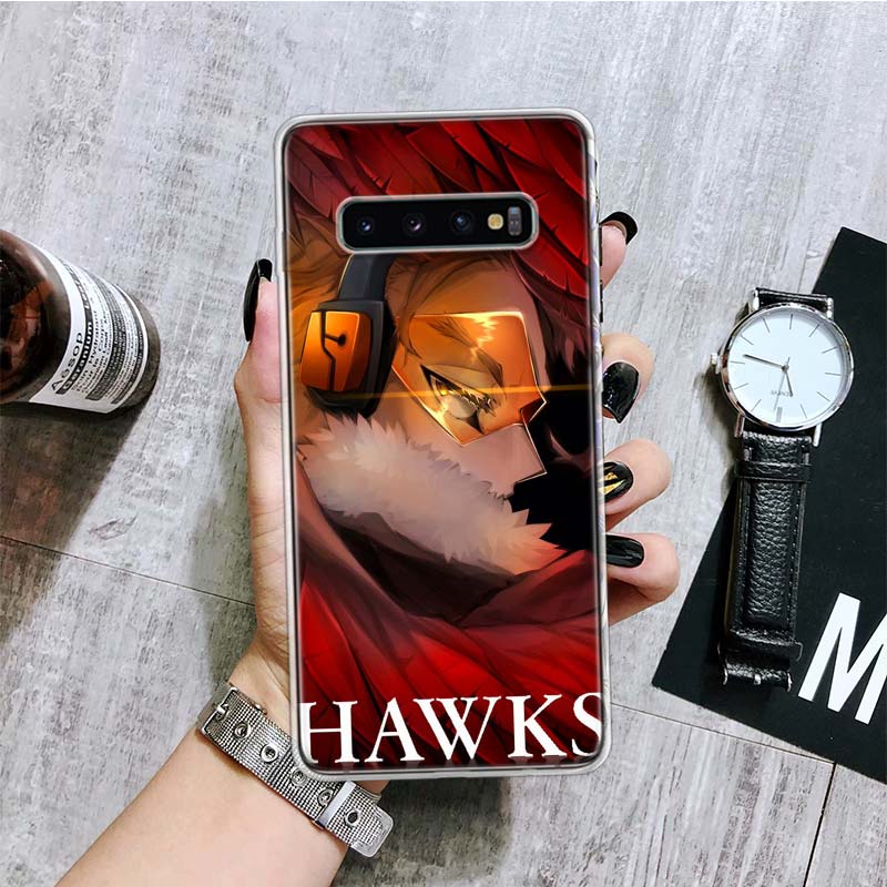My Hero Academia Hawks Phone Case For Samsung Galaxy S20 FE S10 Plus S21 S22 Ultra S10E S9 S8 S7 Edge J4 + Fundas Cover Coque