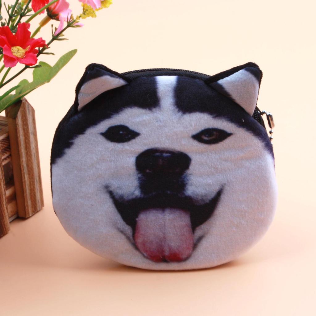 Portofel pentru monede Pisică și Câine Harajuku: Portcard cu Animale Drăguțe & Portofel Mic Tip Plic