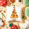 Merry Christmas Home Decoration Cushion Cover Plush Fabric Soft Double-Sided Printed Sofa Warm Winter Home Gift Pillow Cover