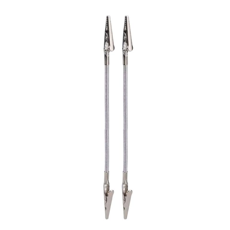 

Small Double Clamps Mosquitoes Coils Stand Nonslip Base Metal Texture Suitable for Travel Camping Gear Organization
