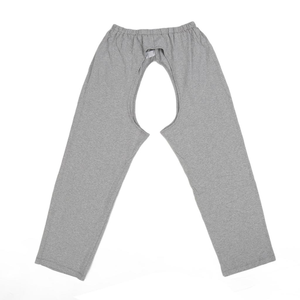 Kalhoty pro péči o močovou inkontinenci Přední zadní otvor v rozkroku Kalhoty na kojení pro starší pacienty Šedé