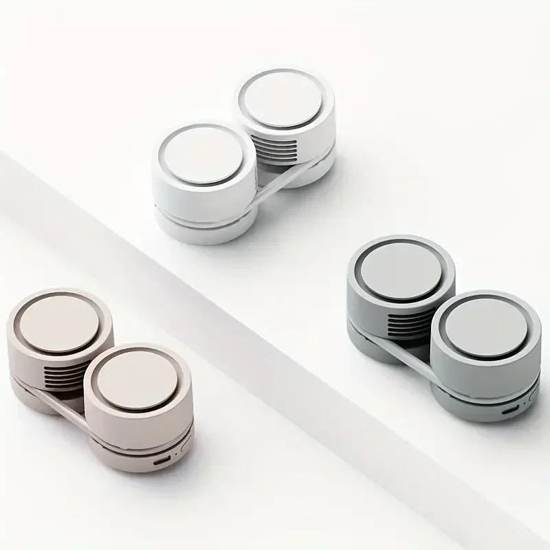 Portable Bladeless Neck Fan 360° Adjustable USB Rechargeable Hands-Free Smart Cooling Lightweight for Travel Camping Summer Gift