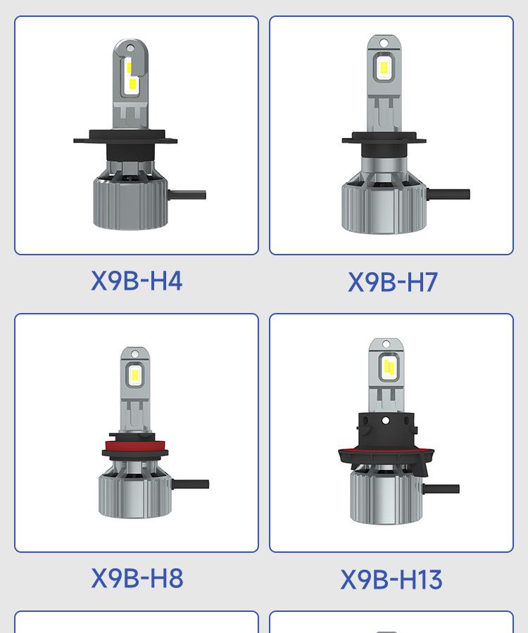 X9B Super Bright High Power Waterproof Car LED Headlight - High Beam Spotlight