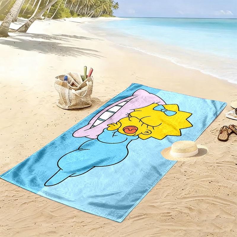 Maggie Print Beach Towel, Large Soft Quick Dry Towel for Beach Camping Swimming