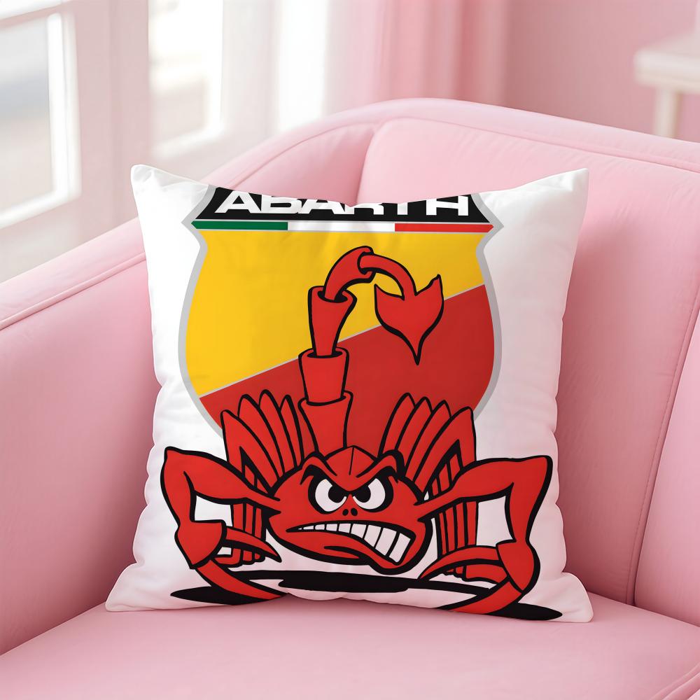 Auto Cool A-Abarth S-Scorpion Cushion Cover Pillow Case Soft Skin Friendly Fabric Comfort & Concealed Zipper