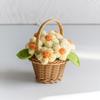 Creative Knitted Sunflowers Pot Artificial Flowers Finished Hand Woven Plant For Office Desktop Decoration Mini Wedding Ornament