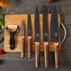 6pc Kitchen Knives Ceramic Kitchen Cooking Knife Accessories Paring Utility Slicing Knife + Peeler