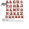 Festive Home Decor 26 Pcs Letters Christmas Ornaments, A-Z Alphabet Acrylic Tree Hanging Holiday Decorations Decoration, Personalized Initial Pendant