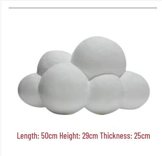 Foam Cloud Hanging Ornaments for Visual Merchandising and Store Display