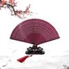 All Bamboo Cut Out Painted Gift Fan Chinese Style Handmade Female Folding Fan Daily Retro Fan Chinese Ancient Style Craft All Bamboo Fan