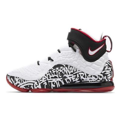 Zapatillas Unisex LeBron 17 EP LeBron 4 Graffiti Blanco Rojo Universitario Negro CT6052-100
