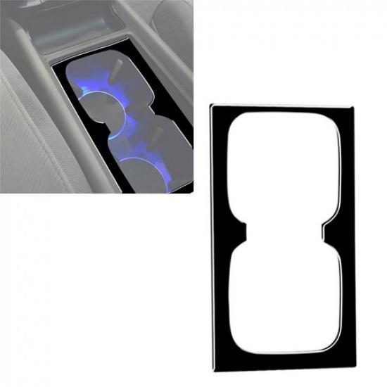 Glossy Piano Black Center Cupholder Cover Trim For Honda Civic 2006-2011