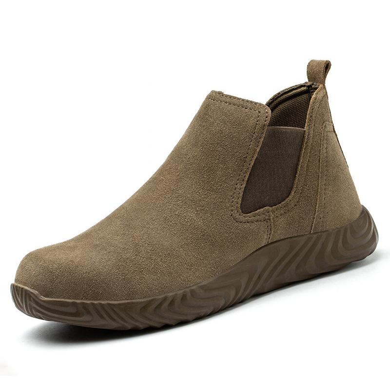 Oulylan Anti Puncture Lightweight Insulated Boot Steel Toe Anti Smash Labor Footwear Men Wear Resistant Safety Shoes for Working