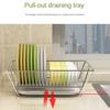 Dish Drying Rack for Cup Dishes Kitchen Organizer Kitchen Gadgets Multifunctional Kitchenware Plate Rack Storage Drainer Dishes