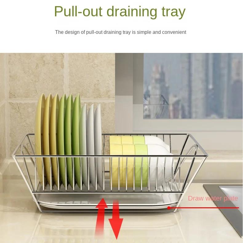 Dish Drying Rack for Cup Dishes Kitchen Organizer Kitchen Gadgets Multifunctional Kitchenware Plate Rack Storage Drainer Dishes