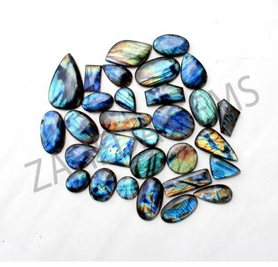 Natural Multi Fire Base Loose Labradorit Cabochon Preț de vânzare cu ridicata Formă de amestecare și Lot de piatră prețioasă de toate dimensiunile