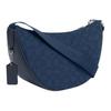 Coach Pace 29 Top Zip Closure Metal Logo Signature Jacquard Trimmed Fine Calfskin Crossbody Shoulder Bag Large Women Bags Dark-Denim-Blue CT822-SVPM1